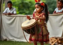 Espetáculo infantil A Menina Akili e Seu Tambor Falante