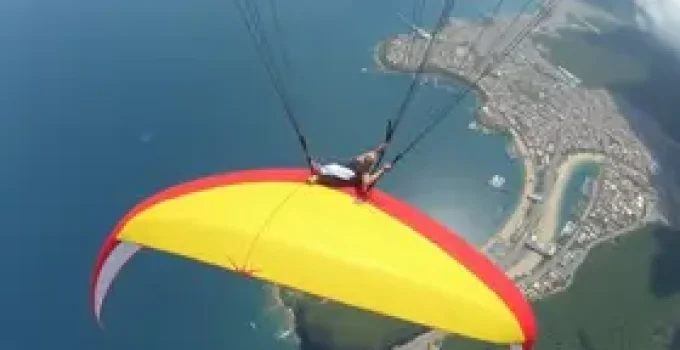 queda de parapente no RJ