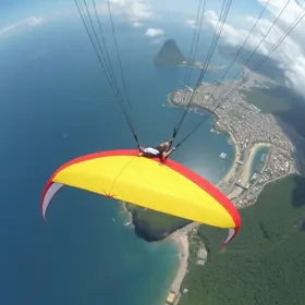 queda de parapente no RJ