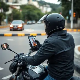 motociclista de aplicativo