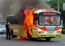 ônibus incendiado