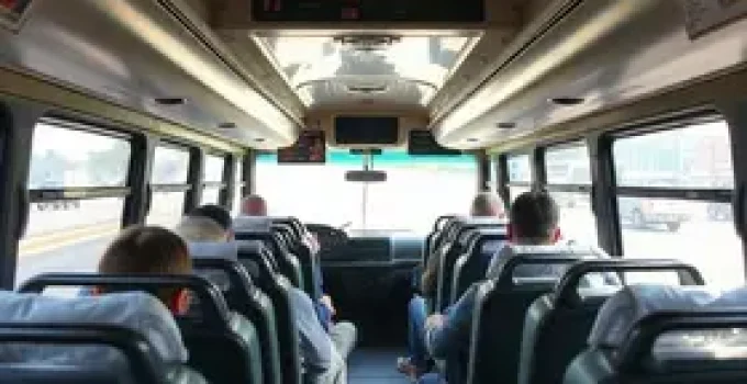 ônibus vindo do Paraguai