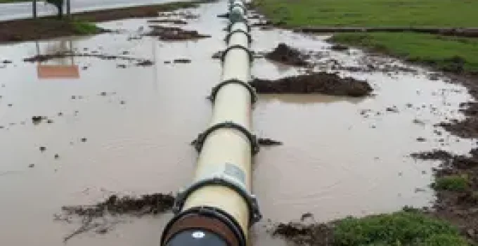 Rompimento de adutora
